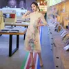 Этническая одежда 2022 Современное китайское платье для девочек Cheongsam a-line Женщины Qipao традиционные улучшены