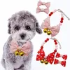 Dog Apparel 1 Set Puppy Hairpin With Extension Chain Kitten Necklace Cat Bow Collar Hair Clip