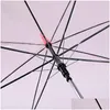 Umbrellas Clear Transparent Rain Umbrella Pvc Dome Bubble Sun Shade Long Handle Straight Stick T0484 613 R2 Drop Delivery Home Garde Dh1Lf