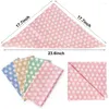 Chien vêtements coton Bandanas doux chiot foulard lavable quotidien bavoirs modèles écharpes confortables cadeau d'anniversaire réglable