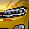 Bilens strålkastare LED -lampmontering för VW Polo Front Belysning Tillbehör Dagsljus Dynamisk streamer Turn Signal