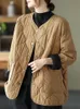 Women's Down Parkas Autumn Winter Cotton Clip Short Windbreaker Coat Single Breasted Thin Warm Jacket Women 221205