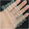 Andere Rookaccessoires 4Inch Est Glas Sigaret Vleermuis One Hitter Pijp Clear Og Buis Voor Roken Tabak Handpijpen Waterpijp Accessor Dhnrb