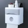 Toilet Paper Holders Box Tissue Punchfree Roll Tube Pumping Waterproof Rack 221205