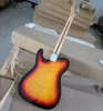 6 Strings Tobacco Sunburst Electric Guitar with White Binding Rosewood Fretboard Customizable