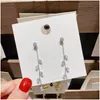 Dangle Chandelier Tendencia Simación Pearl Pendientes largos Largos Flores Flores de la estrella de la luna Rhinestone Fashion Fashion Jewellry Coreano Dan Dh3zy