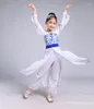 Abbigliamento da palcoscenico Costume popolare cinese per bambini Ragazze Costumi di danza Yangko Spettacolo nazionale moderno