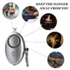 130db Protect Alert Anti-Lost Alarm Keychain Personal Defense Siren Anti-attack Security With LED light for Children Girl Older Women Carrying Loud Panic Alarm