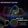 LED RGB Soft Gaming Illumination Mouse Pad Protetive Anti-Skid Luz respirável Tabela de tapete de rato de 7 cores