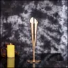 Mum Tutucular Paslanmaz Çelik Şamdan Altın Renk Düğün Centerpieces Mum Tutucu Büyük Küçük Boyut Süslemesi Şamdan Dhbee