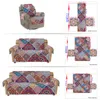 Housses de chaise bohême 3D Mandala canapé housses élastiques protecteur 1/2/3 places housse de canapé bohème fleur pour sectionnel