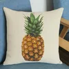 Kudde färgglad frukt ananas mönster fall hem soffa stol dekoration omslag