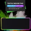 LED RGB Yumuşak Oyun Aydınlatma Mouse Pad Koruyucu Koruyucu Anti-Sıdlı Nefes Alabaş Işık 7 Renkli Fare Mat Tablo