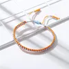 Strand Multi -Tricolor Threads Плетеное женское браслет ручной