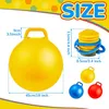 Sport Toys 18 Inch Hopper Ball Large Jumping Bouncy Balls with Handles Kids Round Jump with Air Pump Bouncing Hopping Toy