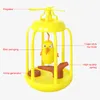 Cat Toys Squeaky Bird Cage Toy Original Funny Tumbler For Cats Kitten With Calling Interactive Swing Chasing Pet Products