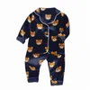Pijama de beb￪ define novas crian￧as de outono de pijamas para meninos meninos roupas de dormir comprimento de mangas compridas