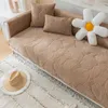 Chair Covers Thick Plush Chaise Lounge Sofa Mat Nordic Universal Corner Towel NonSlip Couch Living Room Multisizes 221205