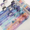 PCSSET STARS PLANET WASHI TAPE GOLD FOIL MASKING KAWAIII装飾接着ステッカースクラップブッキング日記文房具