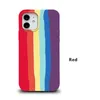 5pc/llot مع مربع لـ iPhone 11 Case Rainbow Silicone Facts for iPhone 12 11 X XR غطاء خلفي