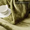 Blanketsolid färg enkel colar fleece soffa filt mjuk plysch lounge mattor varm sovande tapestry sängäcke heminredning 221203