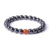 8mm Noir Hématite Multicolore Opale Perles Bracelet Bracelets Bracelets pour Femmes Hommes Yoga Bijoux