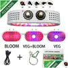 Grow Lights 1100W Led Grow Light 85265V Double Switch Dimmable Fl Spectrum Lamps For Indoor Seedling Tent Greenhouse Flower Fitolamp Otaen