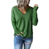 Women's Blouses Solid Color Women Blouse Soft Long Sleeve V-Neck Warm Fleece Splicing Pullover Shirt Top Ladies Clothing 2022