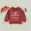 Sweat-shirts à capuche 1011 Lioraitiin 06 ans enfant en bas âge bébé garçon fille automne noël lettre arbre imprimé manches longues ample 221203