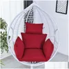 Pillow Swing Chair Sofa Cushion Mat Hanging Indoor Outdoor Patio Egg Chairs Seat Pad Pillow Without 1913 V2 Drop Delivery Home Garde Dh9Pr