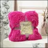 Coperte Double Face Veet Coperta per bambini Autunno e inverno Ispessimento Bambini Pv Peluche Regalo Coperte di lana 17Yx J2 Drop Delivery H Dho5R