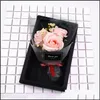 Decorative Flowers Wreaths Classical Christmas Gift Artificial Rose Craft For Valentine Girlfriend Delicate Color Soap Flower Arri Dh3L4