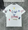 Классическая свободная дизайнерская мужская футболка бренд CH летние хромы короткие рукава буквы подковы санскритские печатные штулки