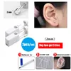 2Pcs/set Disposable Sterile Ear Nose Piercing Gun Kit Safety Portable Self Ear Nose Pierce Tool with Studs