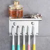 Toothbrush Holders 1pc Holder Bathroom Stand Space Saving Waterproof Stainless Steel Rack for Home 221205