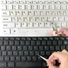 Couverture de clavier de film d'autocollage russe en russe pour ordinateur portable PC Protection de la poussière Accessoires d'ordinateur portable Rouge blanc