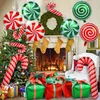 Decorações de Natal 30pcs de Natal Balões infláveis ​​para presentes Candy Cane Ballons para decorações de festas de Natal Ano 2023 Decores de Natal 221205