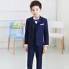 Suite merk kinderen bruiloftsfeest bloemen jongens formeel pak gentleman blazer ceremonie kostuum 5 stcs garcon school draagt ​​l4 221205