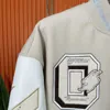 Giacca da uomo con cappuccio di marca Off White Giacca invernale da uomo Off White Fashion Nuovo bomber in lana ricamato a mano e cappotti con cappuccio da baseball Off White da donna 9585