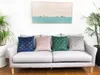 Kussenszachte geometrische stempelklinke sofa cover voor woningdecoratief