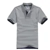 Męskie polo Summer Classic Polo Shirt Men Bawełna solidna koszulka z krótkim rękawem oddychając Hombre Golftennis 8170