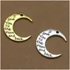 Charms 50pcs Legering Charms hangerse sieraden maken Sier Golden I Love You to the Moon and Back Diy Bevindingen 918 D3 Drop Delivery Compon DHP8W