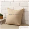 Travesseiro travesseiro travesseiro puro poliéster Pillow e almofada decoração de decoração em branco Presente de Natal 45 x 45cm 324 S2 Drop Delivery h dhhny