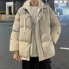 Men S Down Parkas Winter Hapleed Fake Two -Piece Jackets Unisex Mens Dikke warme lagen Harajuku Cotton Gededed Jacket Fashion Coat 221205