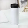 Mugs Sublimation Thermique Bricolage Canettes Refroidisseur Tasses En Acier Inoxydable Double Paroi Boisson Cold Keeper 12Oz Slim Coupe Droite Insator 1915 V2 D Dhtin