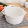 Soup Stock Pots Ceramic Soup Bowl with Lid Round Phnom Penh Dinnerware Bone China Large Pasta Pot Stew Cup Household Kitchen Supplies Tableware 221203