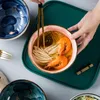 Miski meteor niebo ceramiczny miska makaron ryż domowy dekoracja sałatka Owoc Około obiadowe restauracja kuchnia Puchar stołowy moda moda