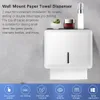 Toiletpapierhouders Wandbevestiging Papierhanddoek Dispenser Multifold hand handdoek Tissue houder met sleutelslot voor badkamer keuken slaapkamer 221205