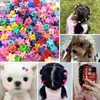 Vêtements pour chiens 5/10/20 pièces accessoires pour cheveux pour animaux de compagnie fleurs faites à la main avec pince multicolore fille toilettage chat chiot épingles à cheveux fournitures