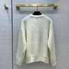 Projektantki Women Sweters list haftowa odzież luźna sweter bawełnę senior luksusowe ubranie swobodne dzianie rozmiar s-xl